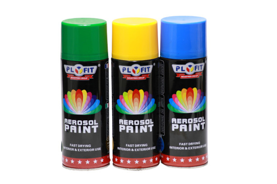 Aerosol-Sprühfarbe-Flüssigkeits-Zustand PLYFIT 400ml, der schnell super glänzendes Ende trocknet