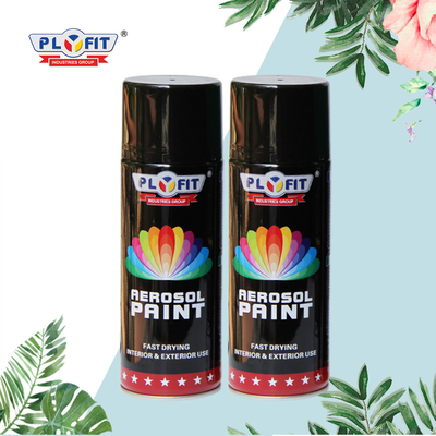 Schwarze Farbe der Farbgraffiti-Satin-Sprühfarbe-400ml Matte High Coverage Aerosol Spray