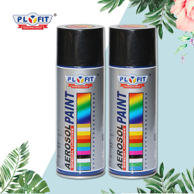 Hohe Abdeckungs-Aerosol-Sprühfarbe-schwarzer Farb-Matte Paint Film Acrylic Resin-Spray
