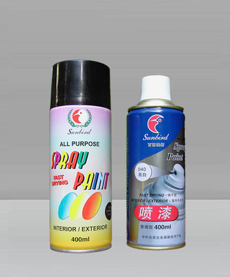 Schwarze, schnell trocknende Acryl-Sprühfarbe auf Wasserbasis für Möbel, 450 ml