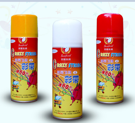Nicht brennbare 250 ml Aerosol Spray Crazy Silly String Spray Festdekorationen Party-Versorgung