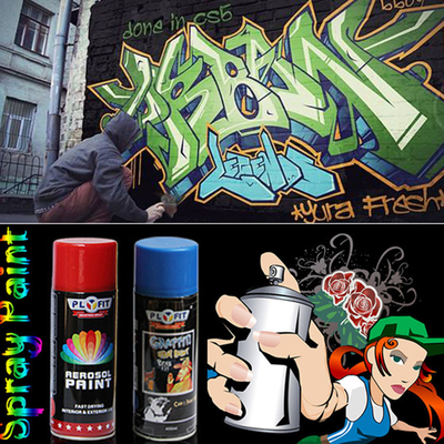 Schnelle trockene Art Colorful Spray Paint Liquid-Beschichtung der Graffiti-400ml