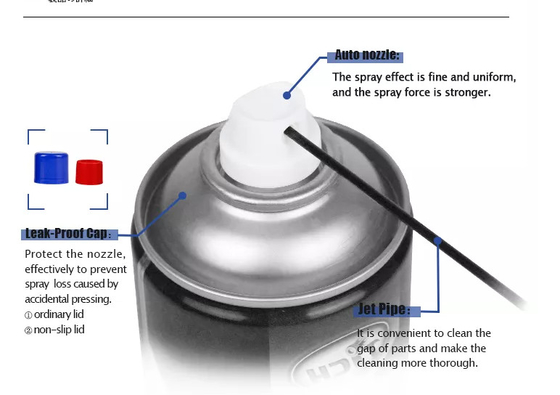 Antikettenschmiermittel-Spray des rost-Schmiermittel-450ml für Fahrrad-Auto-Verschluss